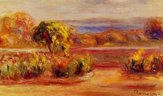 Midday Landscape - Pierre-Auguste Renoir painting on canvas